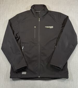 Dri Duck Chesapeake Energy Soft Shell Jacket Mens Medium Full Zip Black